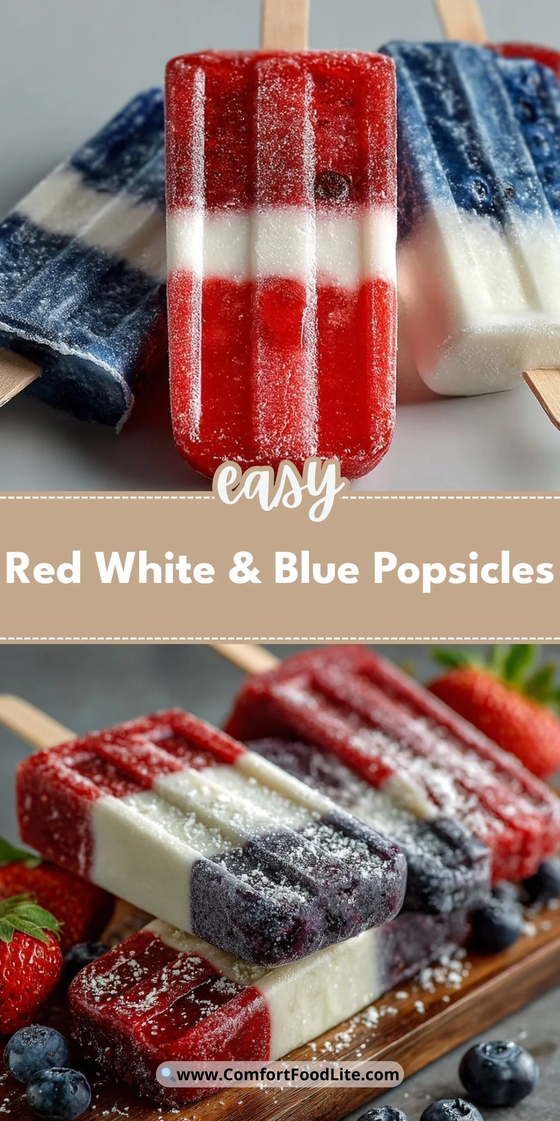 Red White & Blue Popsicles