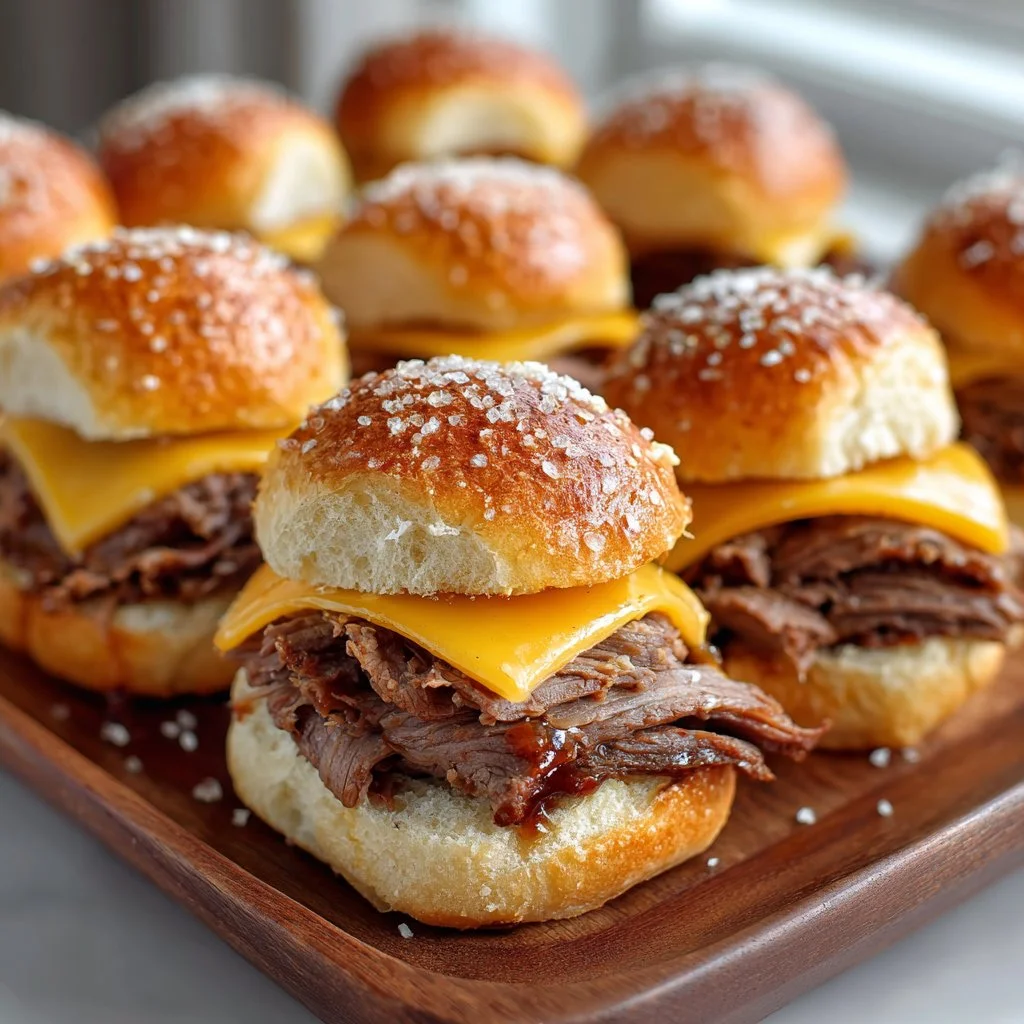 Roast Beef and Cheese Sliders