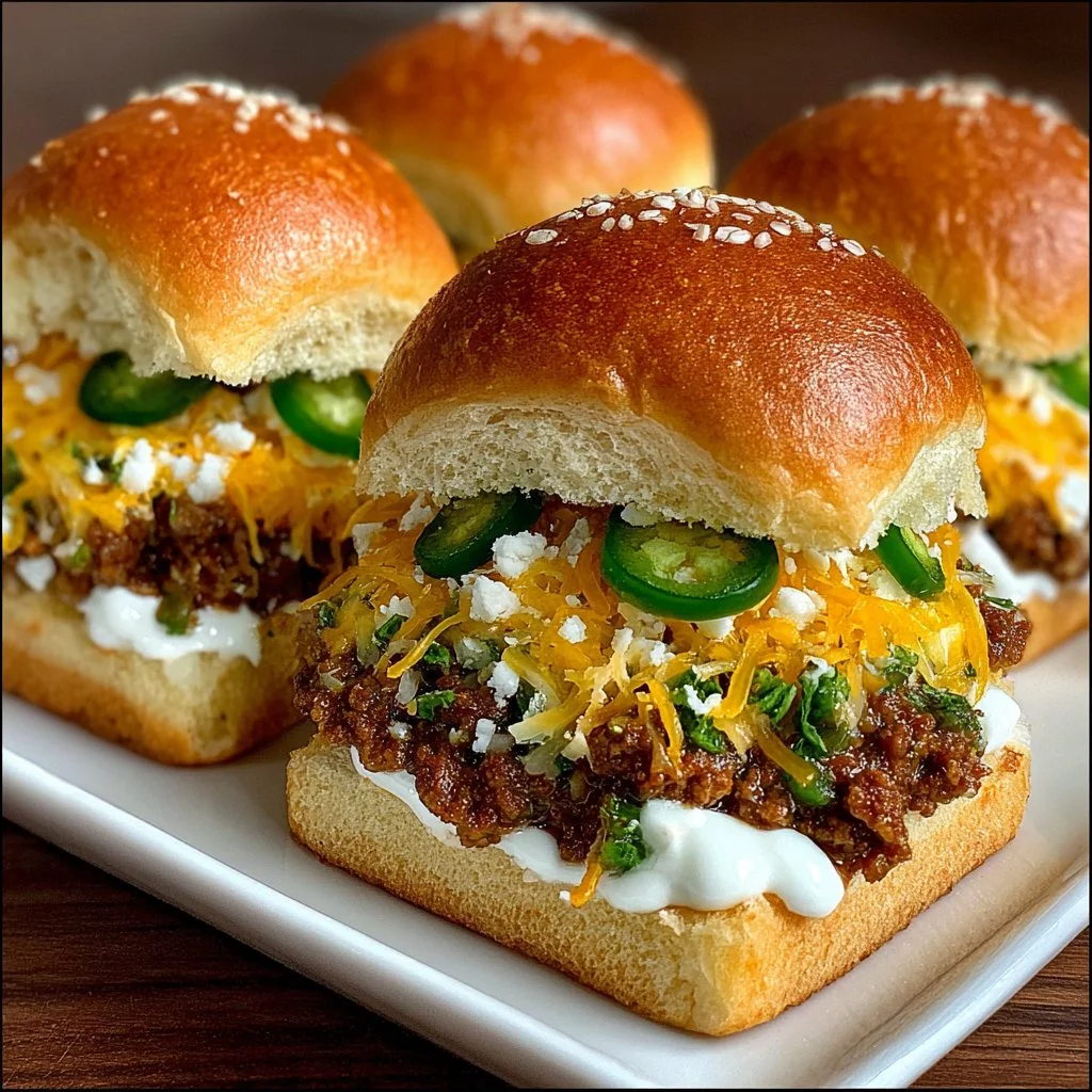 Spicy Jalapeño Popper Sliders