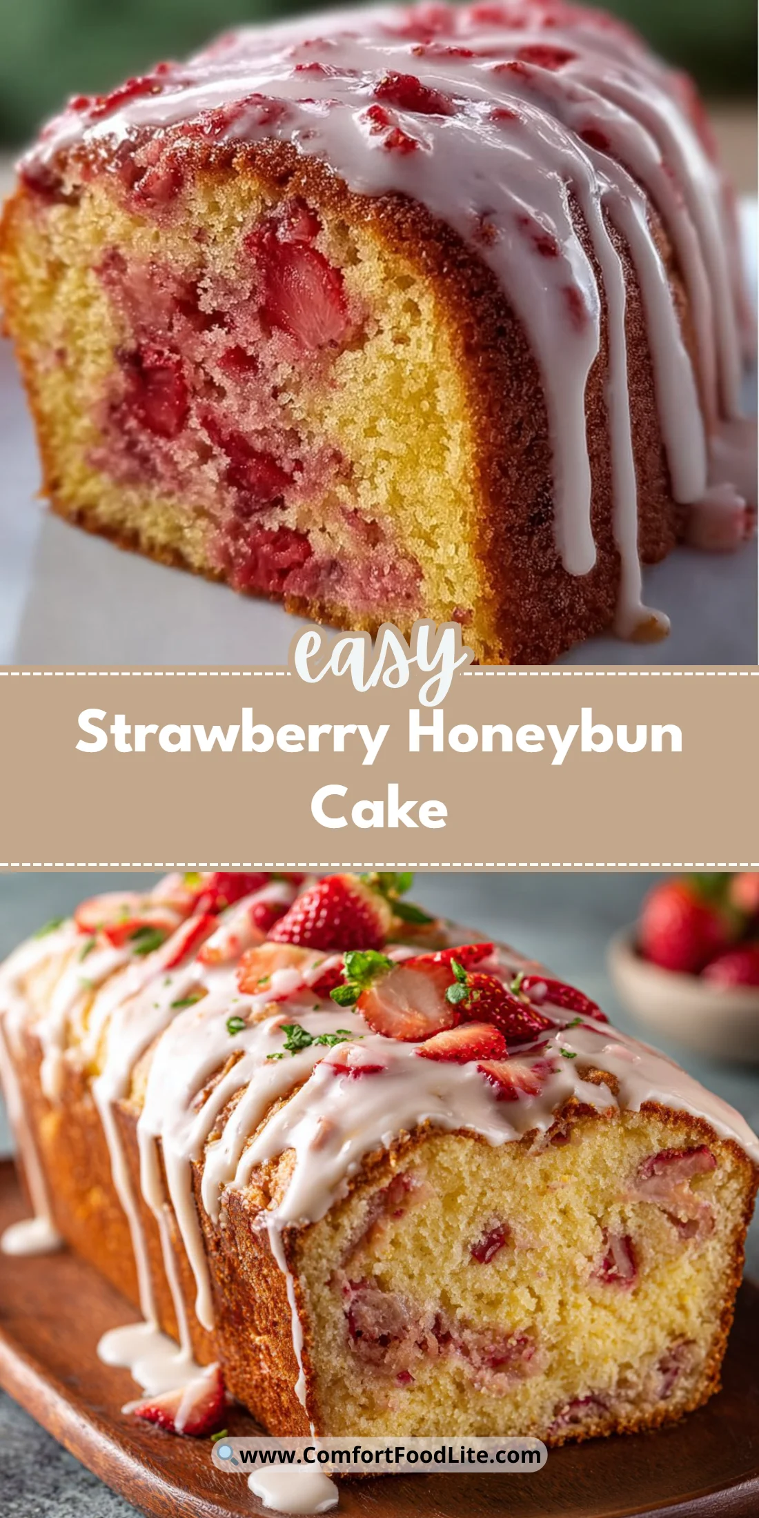 Strawberry Honeybun Cake