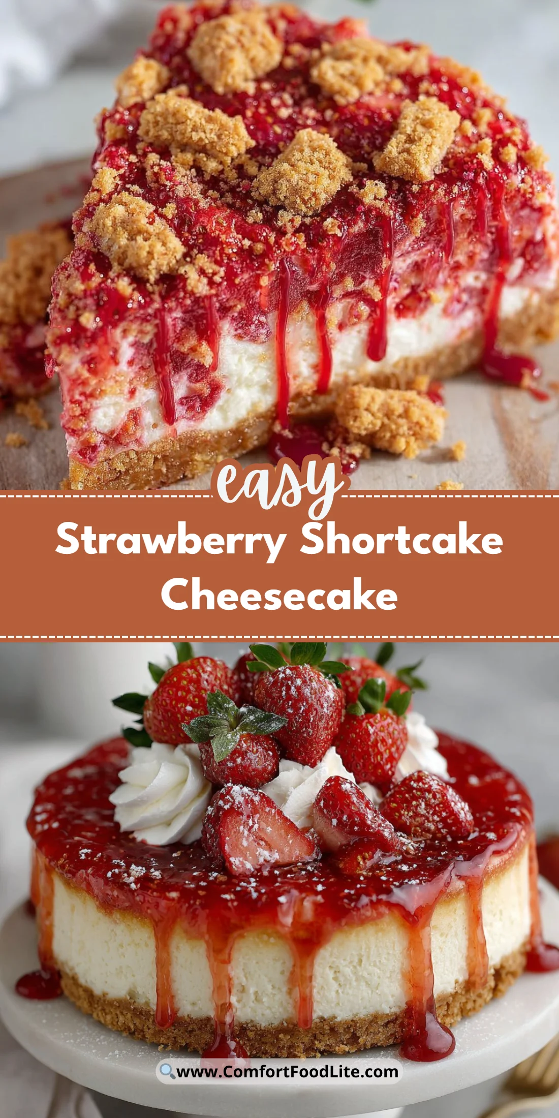 Strawberry Shortcake Cheesecake
