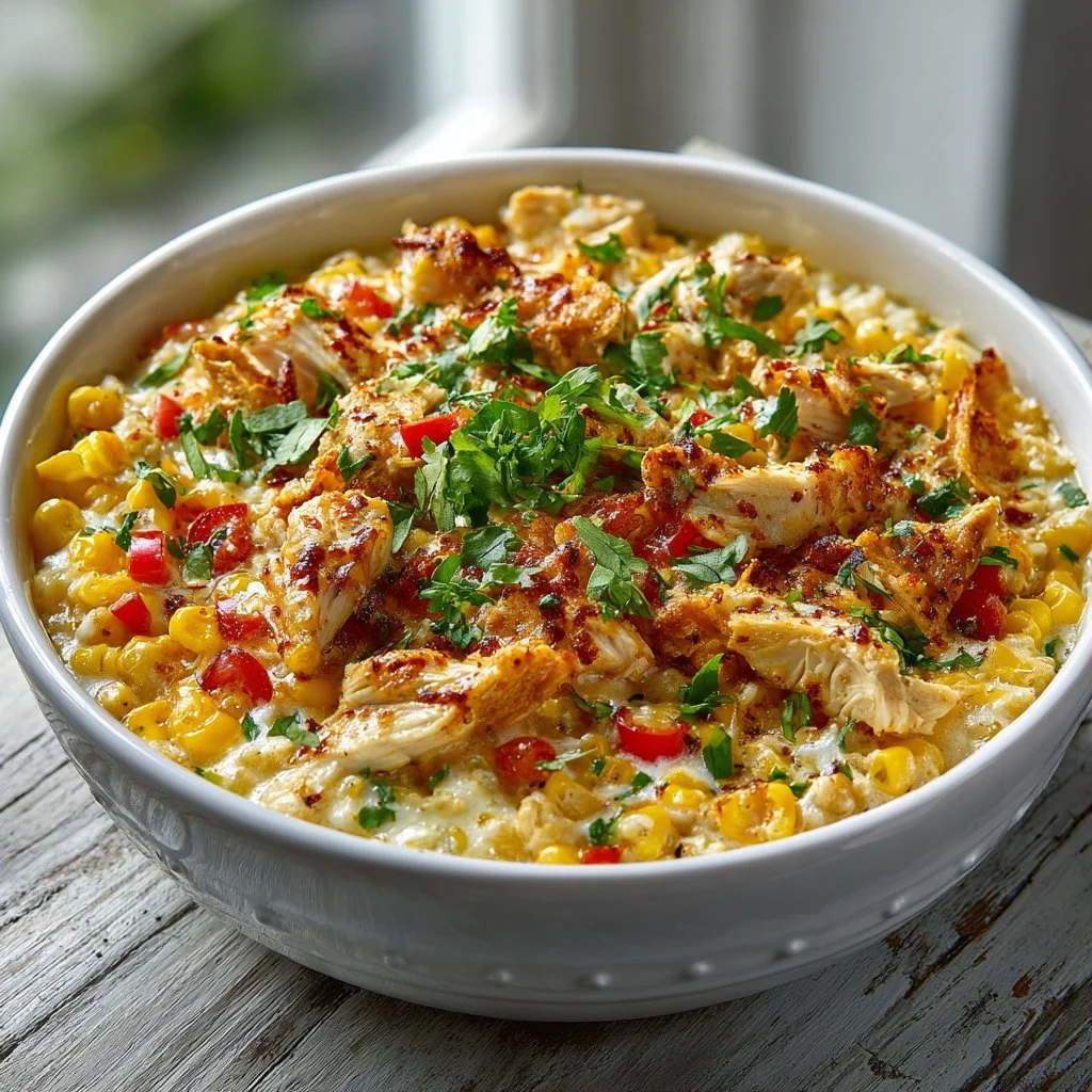 Street Corn Chicken Casserole