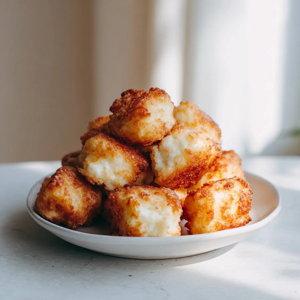 Two Ingredients Cottage Cheese Tots