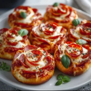 Valentine's Day pizza roses - a creative romantic pizza recipe.