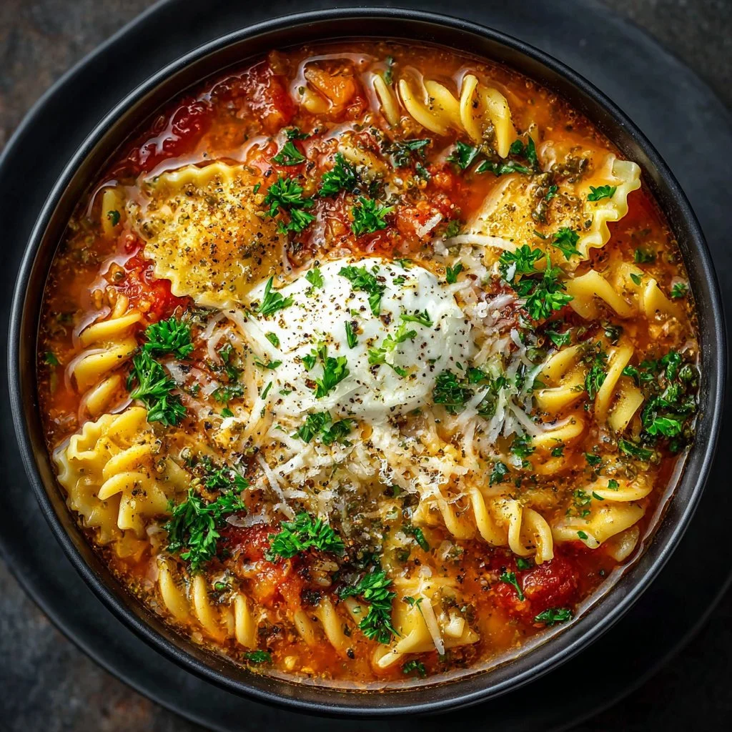 Vegetarian Lasagna Soup