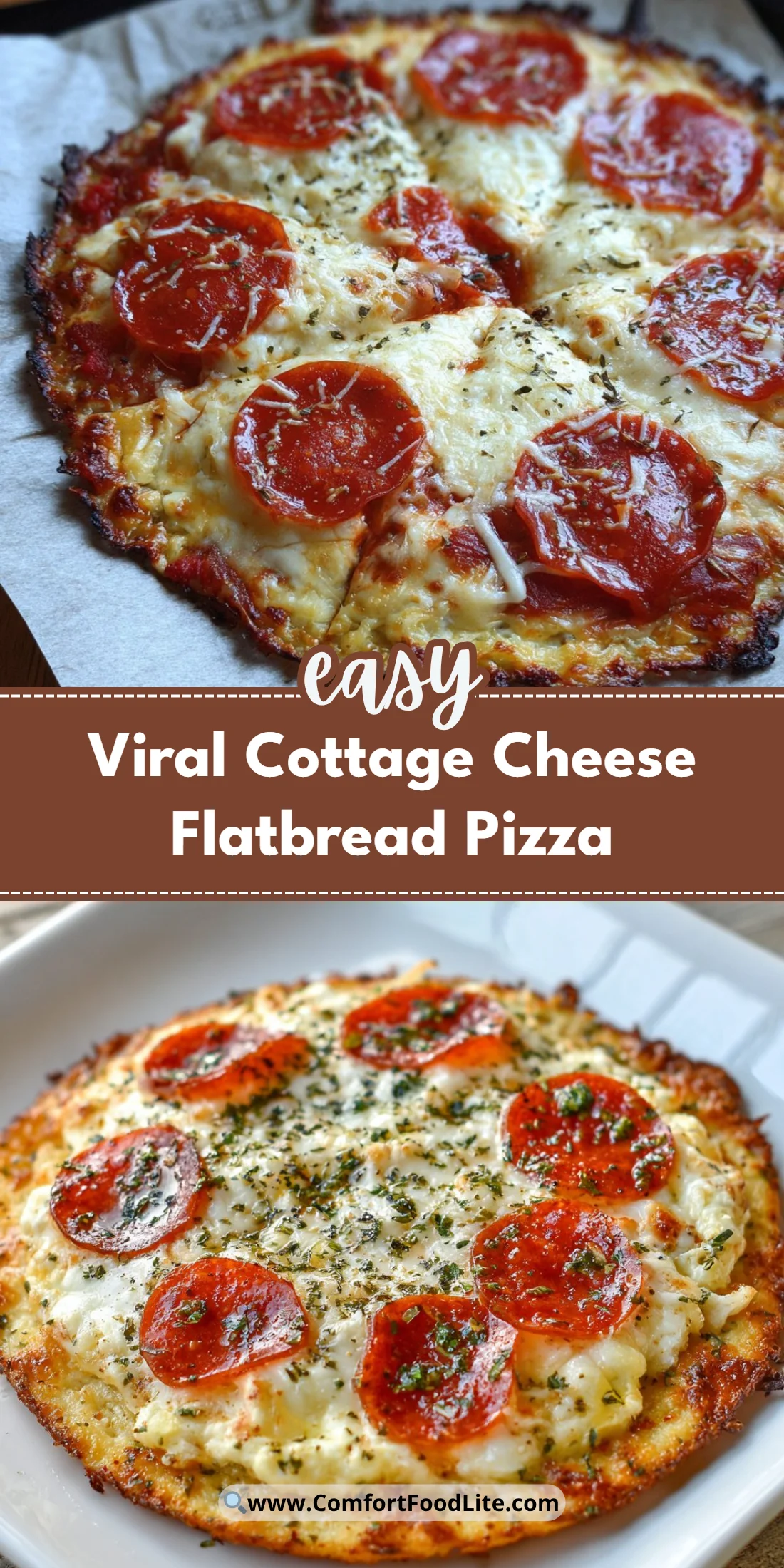 Viral Cottage Cheese Flatbread Pizza
