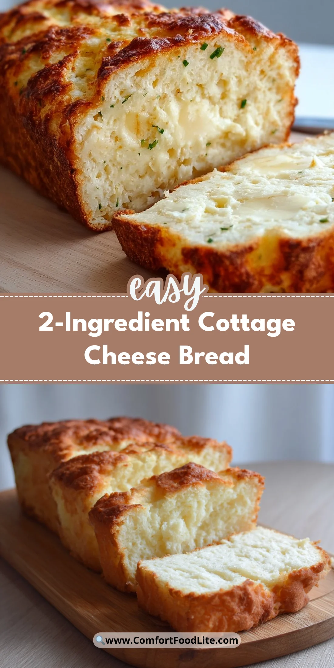 2-Ingredient Cottage Cheese Bread