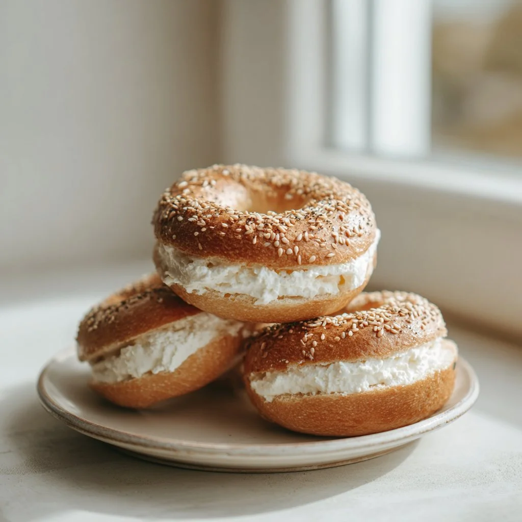 3-Ingredient Cottage Cheese Bagels