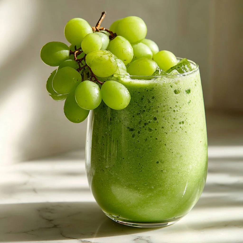 3-Ingredient Green Grape and Kale Smoothie