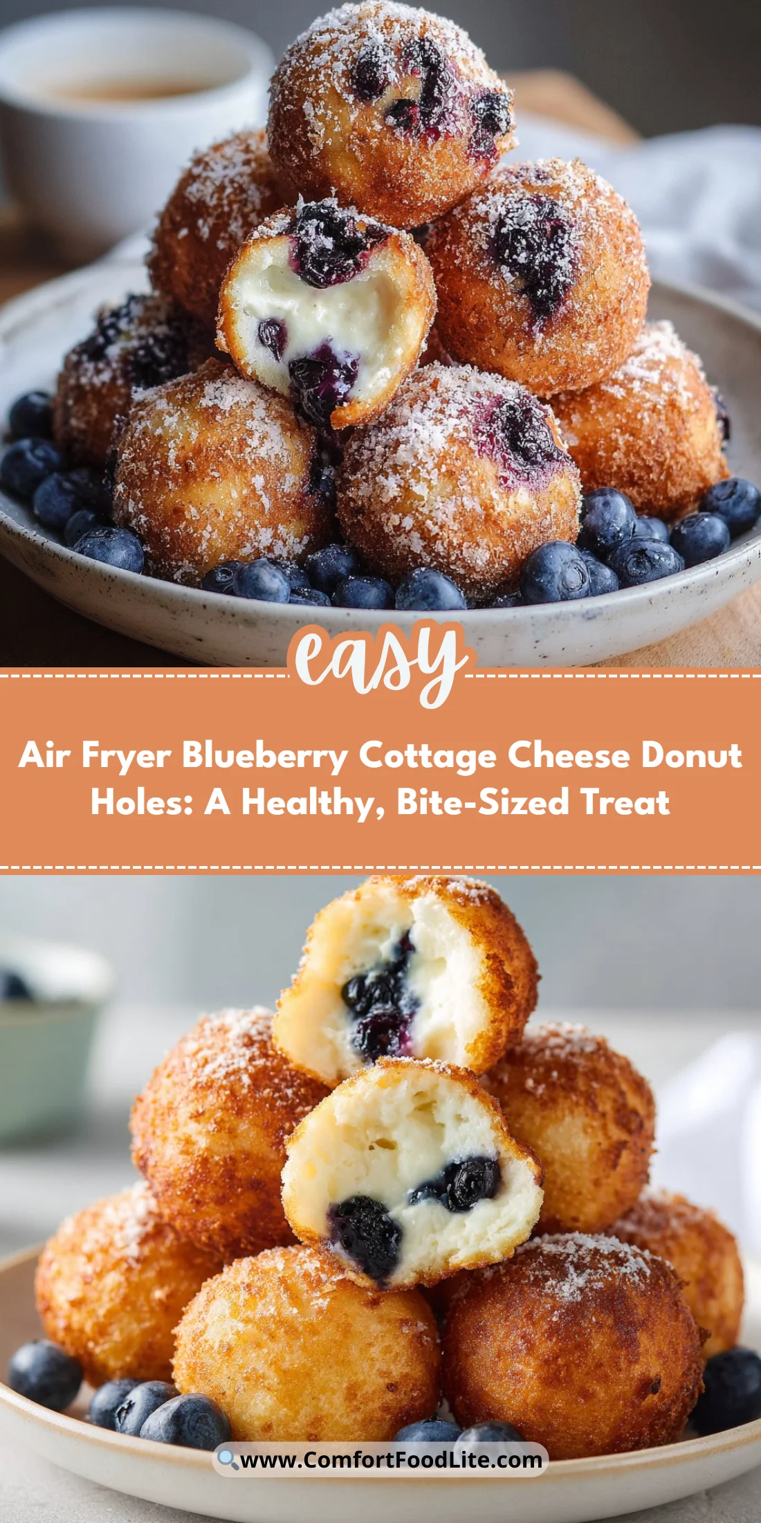 Air Fryer Blueberry Cottage Cheese Donut Holes: A Healthy, Bite-Sized Treat
