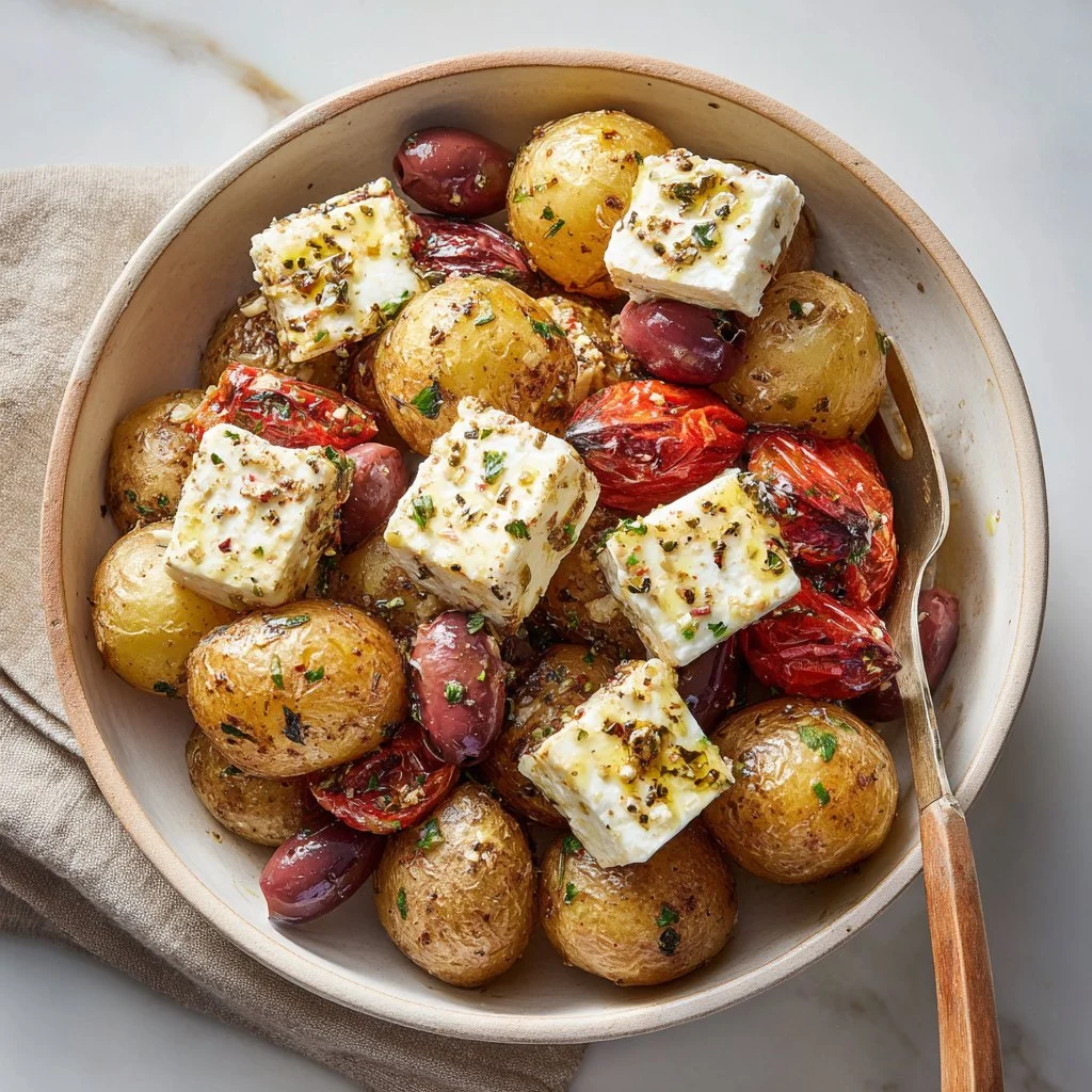 Baked Feta Potatoes for Creamy Mediterranean Bliss