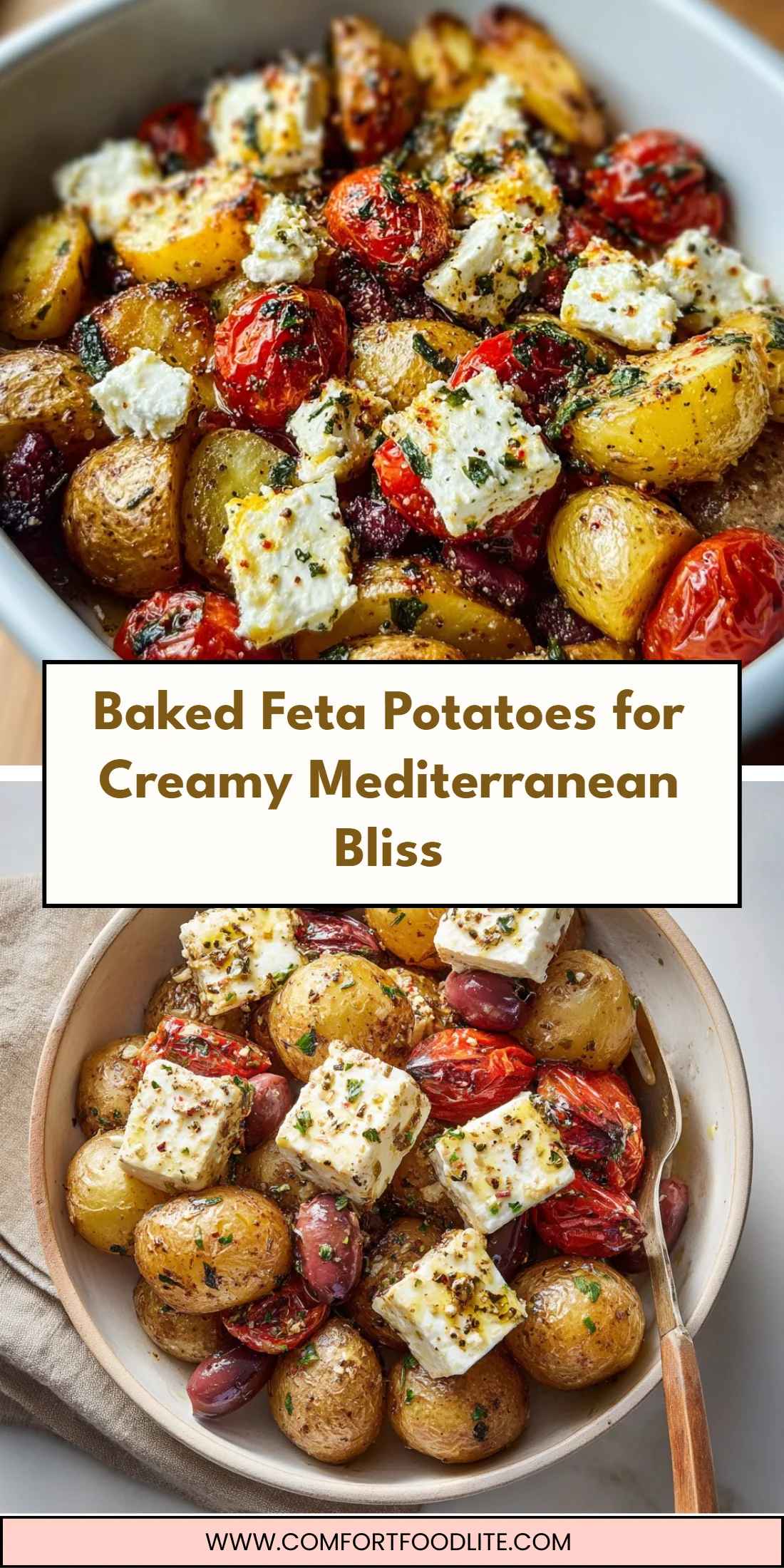 Baked Feta Potatoes for Creamy Mediterranean Bliss