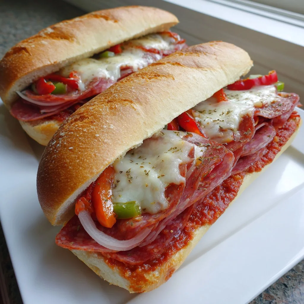 Baked Italian Sub Sandwiches