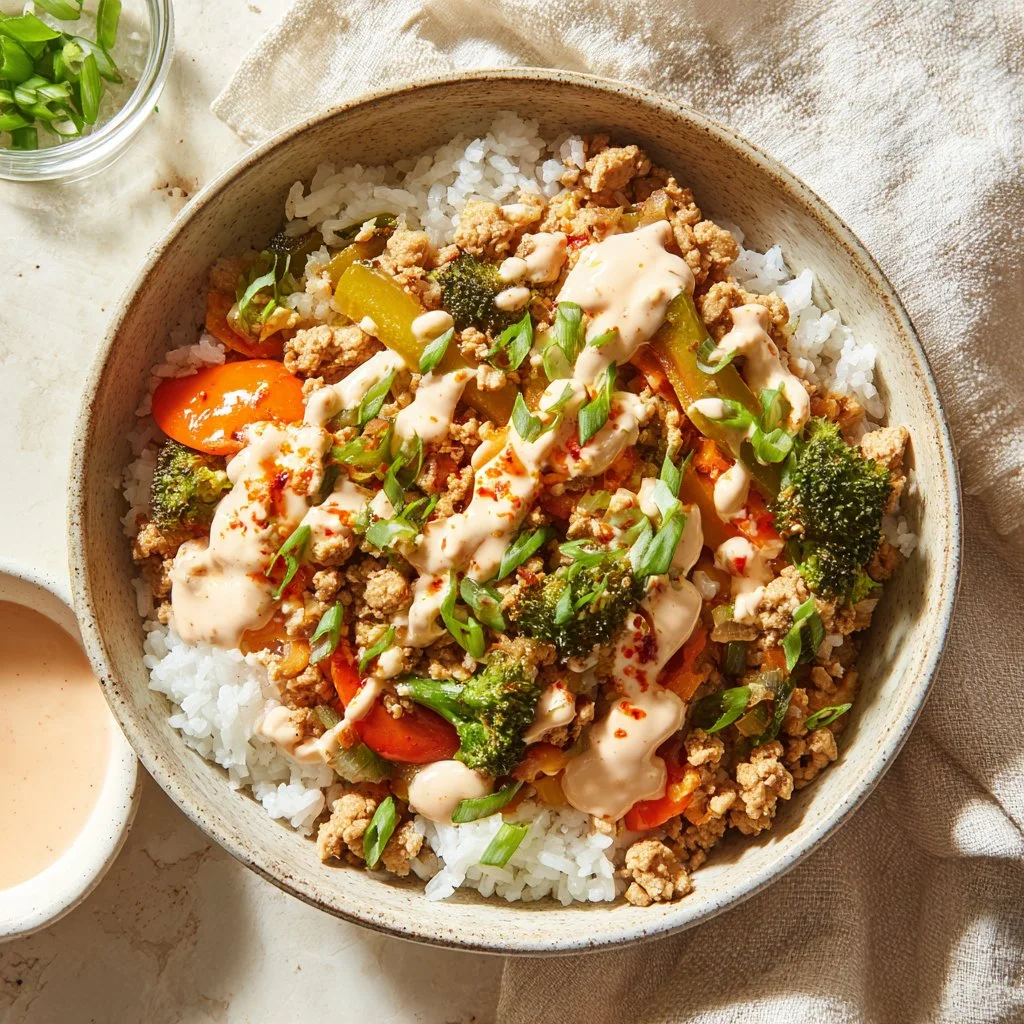 Bang Bang Turkey Rice Bowls