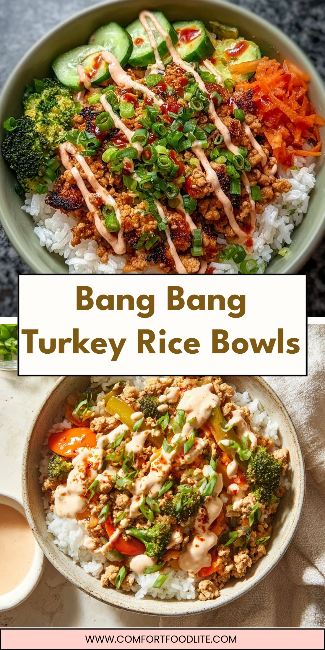 Bang Bang Turkey Rice Bowls