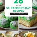 A variety of festive St. Patrick's Day recipes including traditional dishes.