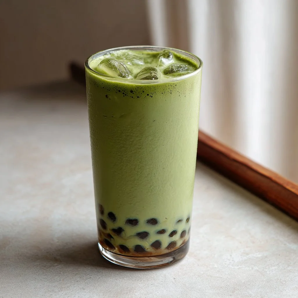 Brown Sugar Matcha Boba