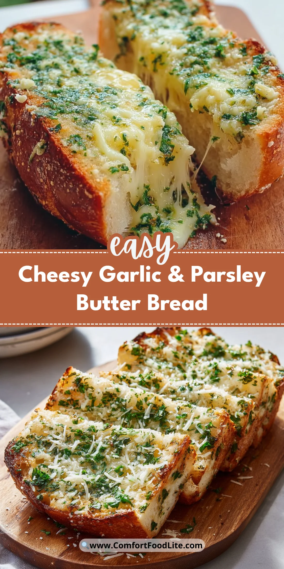 Cheesy Garlic & Parsley Butter Bread