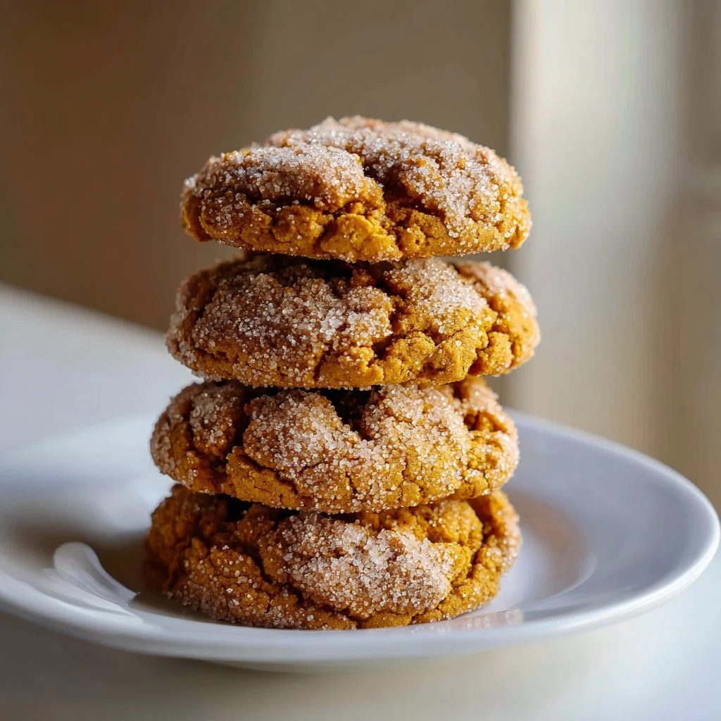 Chewy Pumpkin Streusel Cookies
