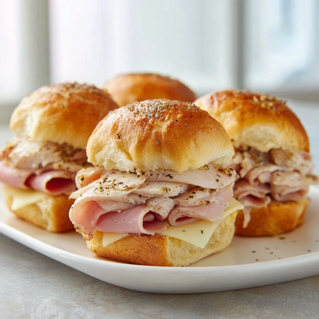 Chicken and Ham Cordon Bleu Sliders