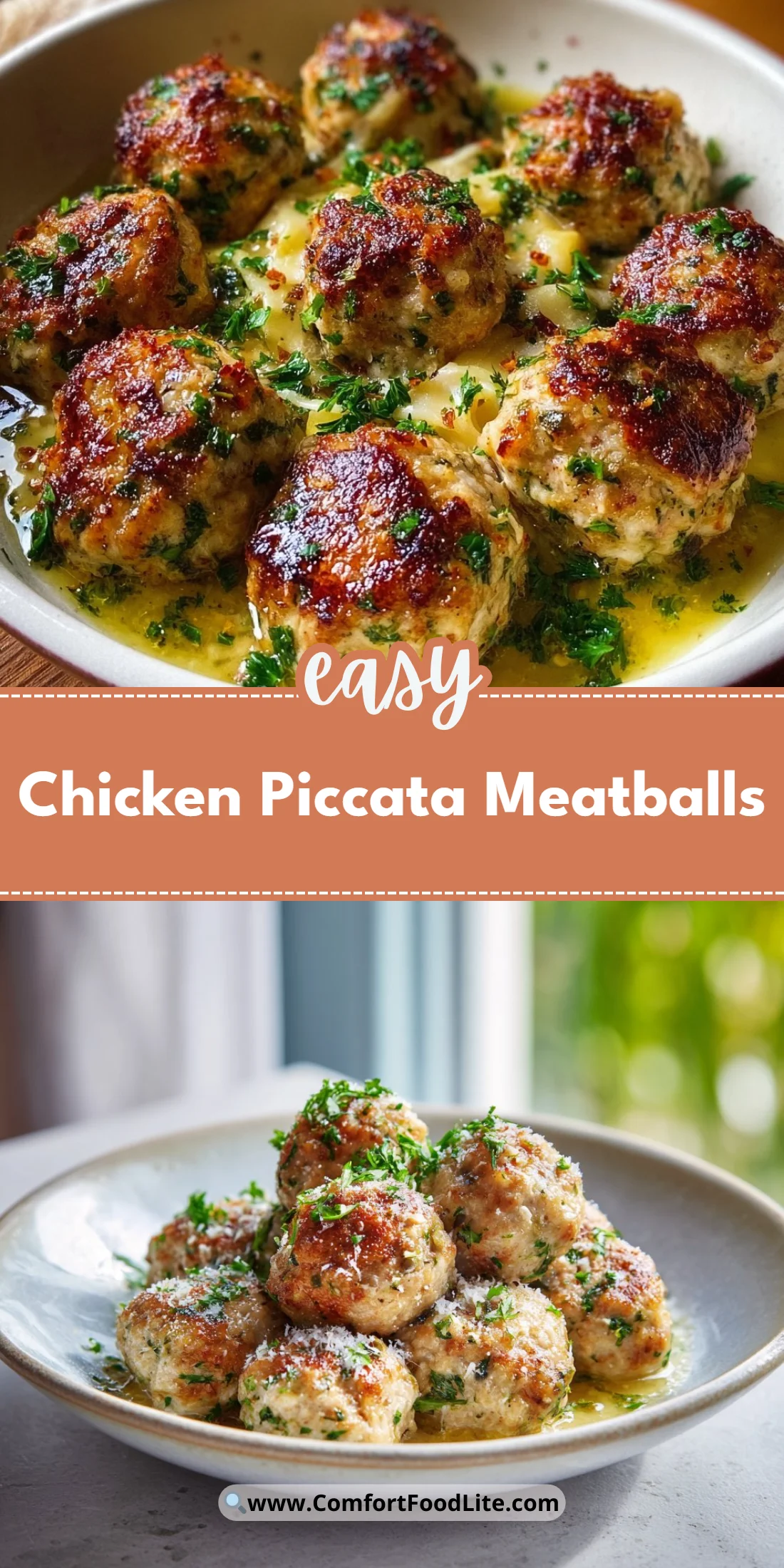 Chicken Piccata Meatballs