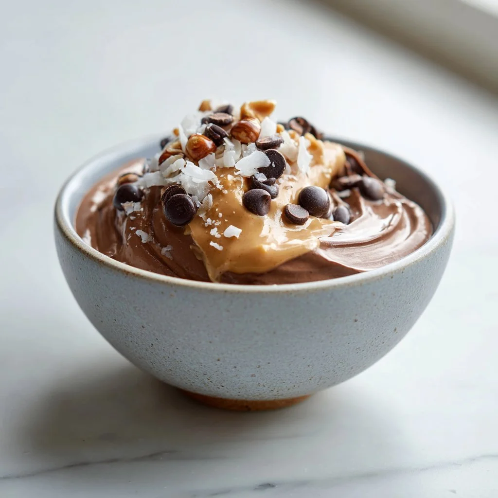 Chocolate Peanut Butter Magic Shell Yogurt