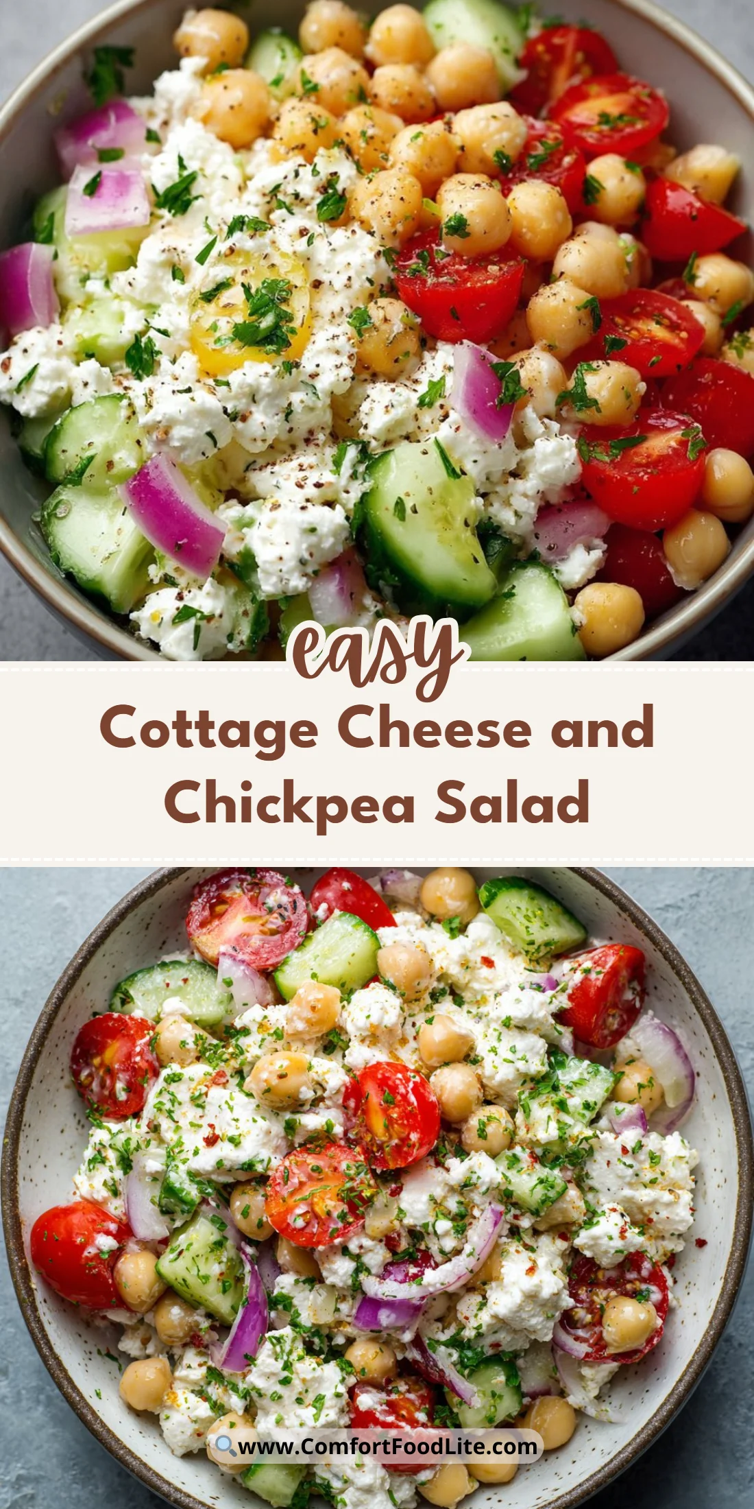 Cottage Cheese and Chickpea Salad