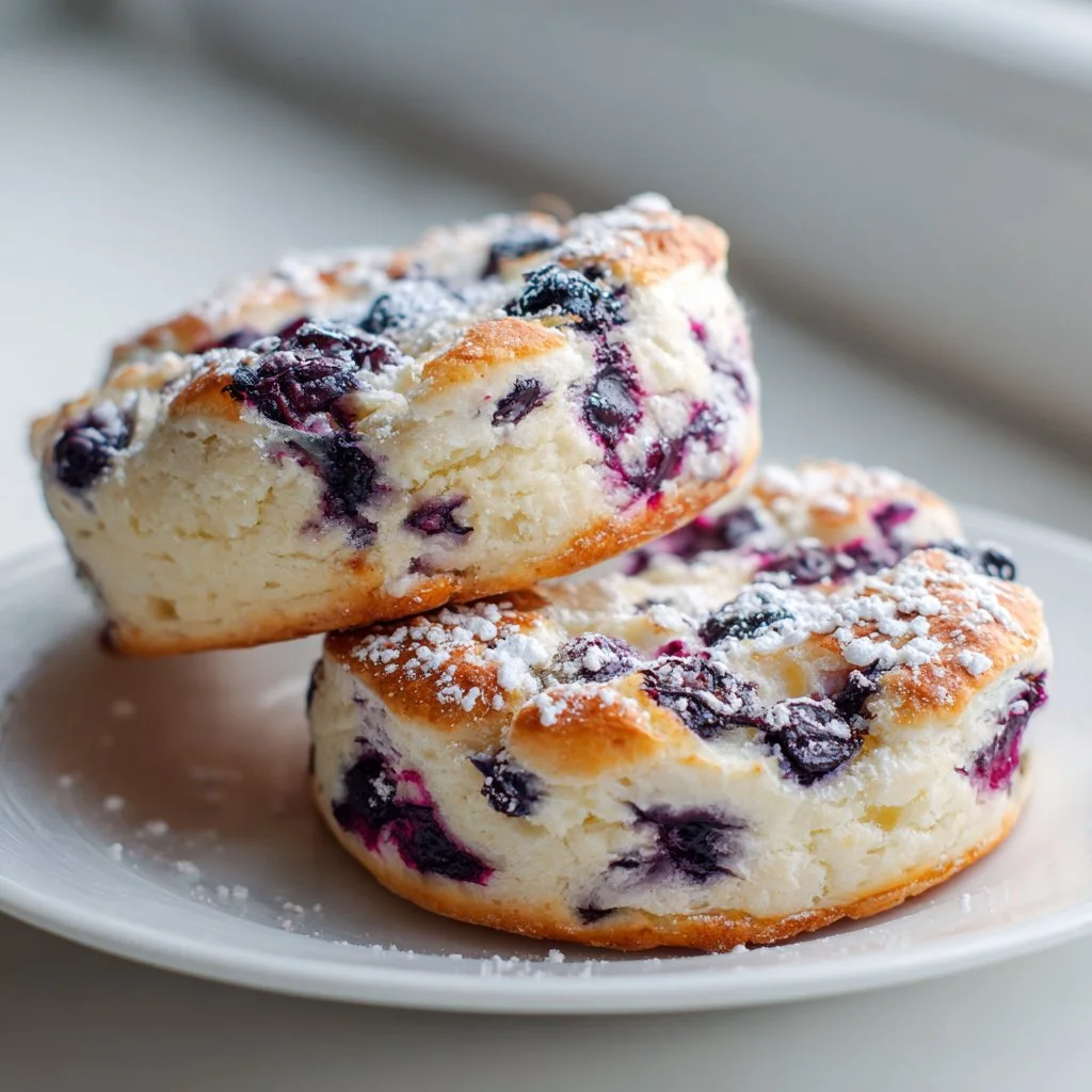 Cottage Cheese Blueberry Cloud Bread