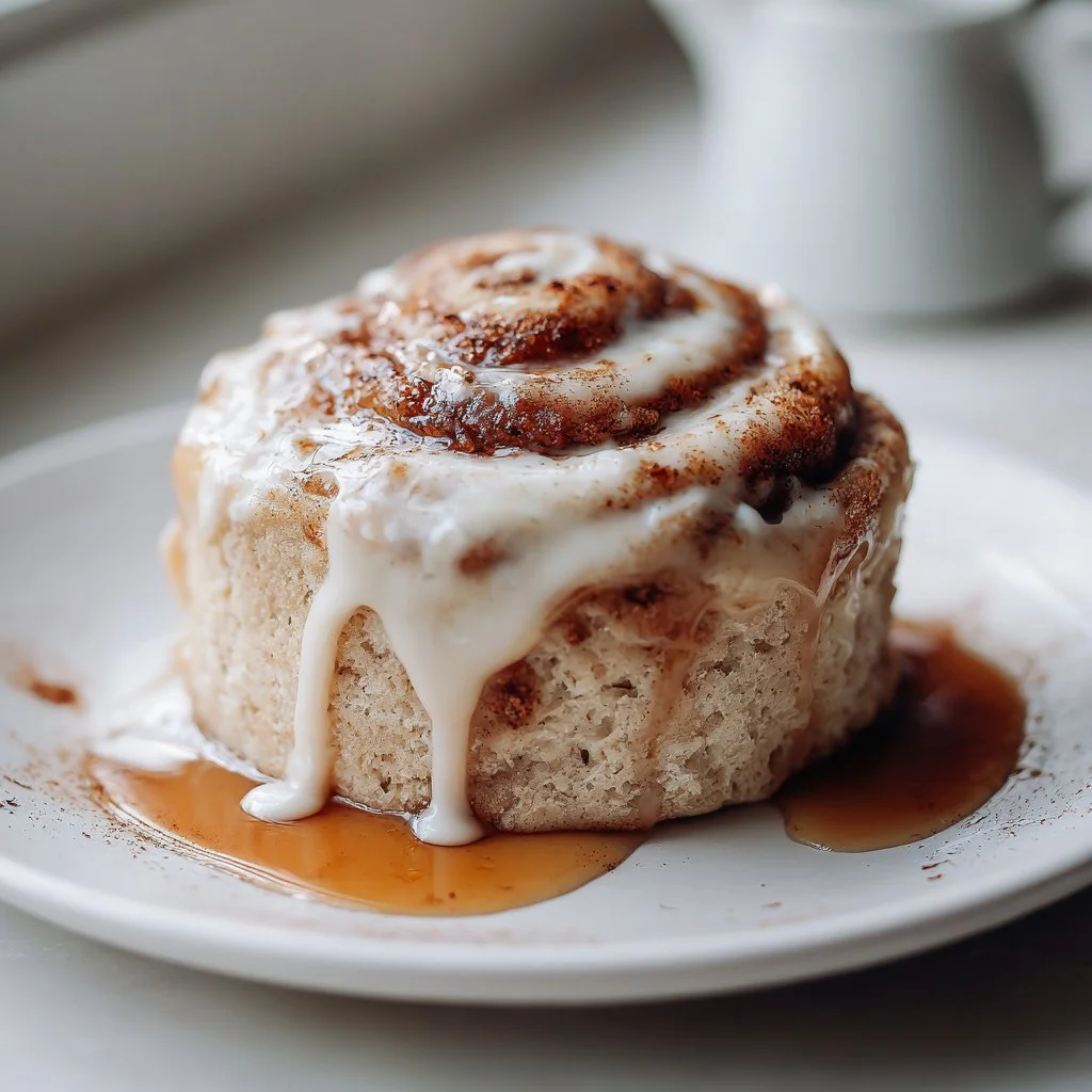 Cottage Cheese Cinnamon Roll Mug Cake