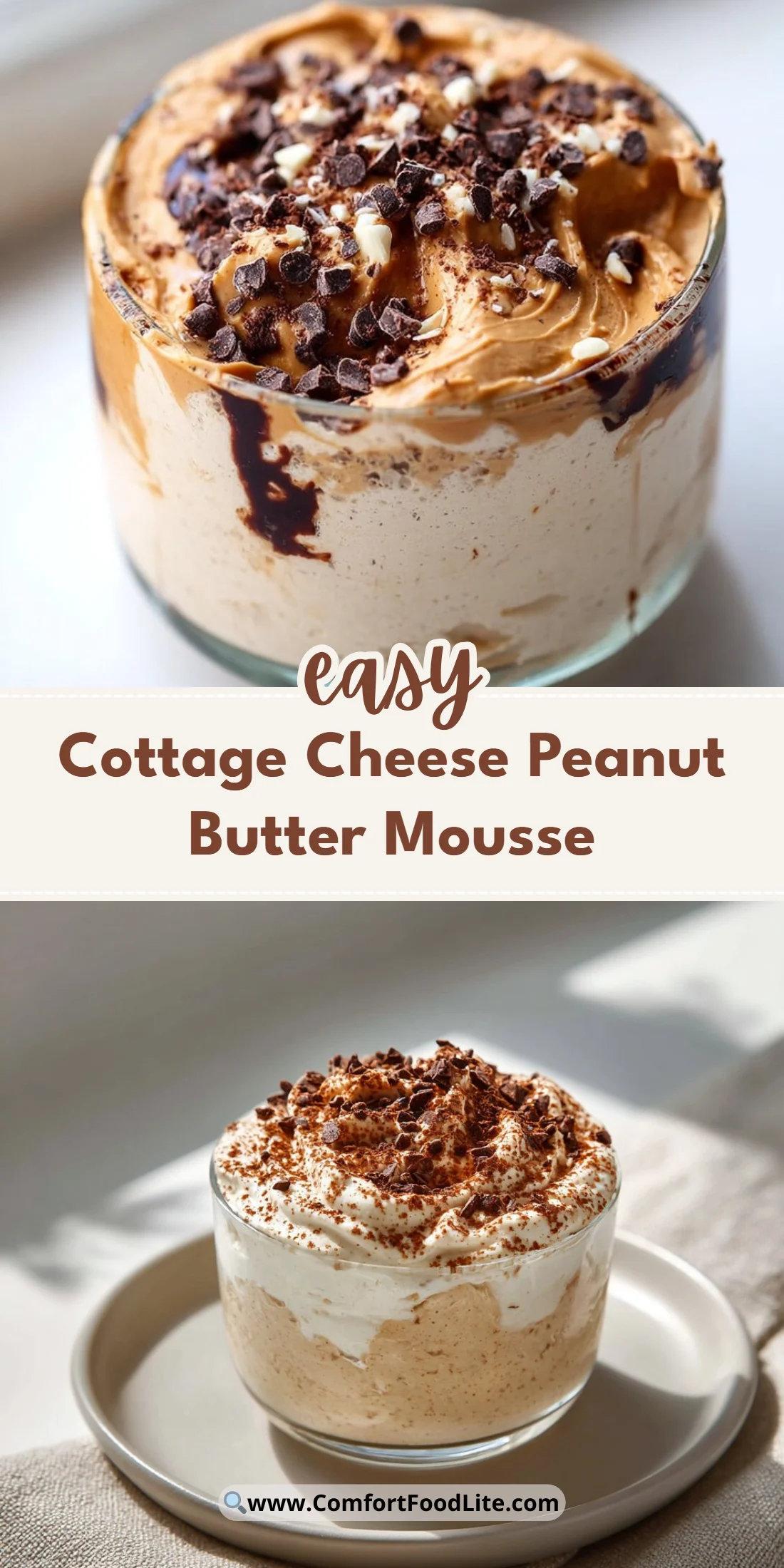Cottage Cheese Peanut Butter Mousse