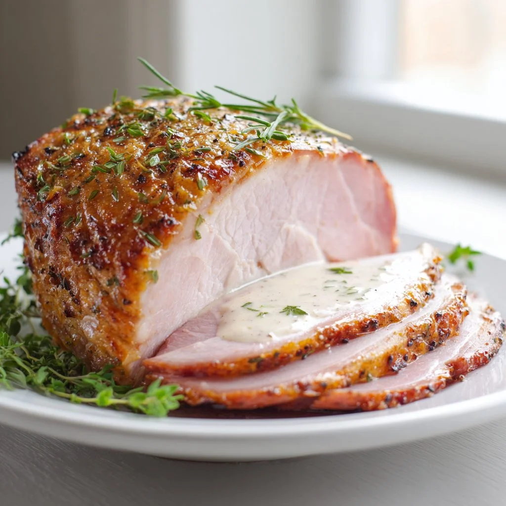 Creamy Mustard Pulled Turkey Ham