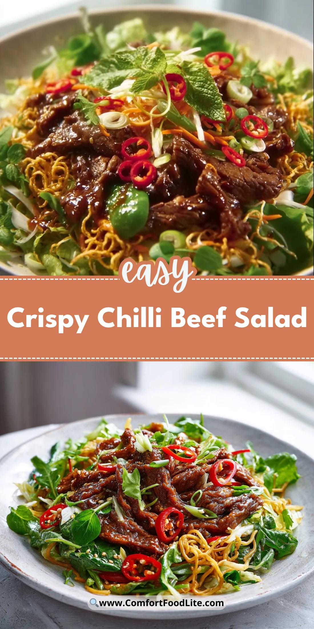 Crispy Chilli Beef Salad