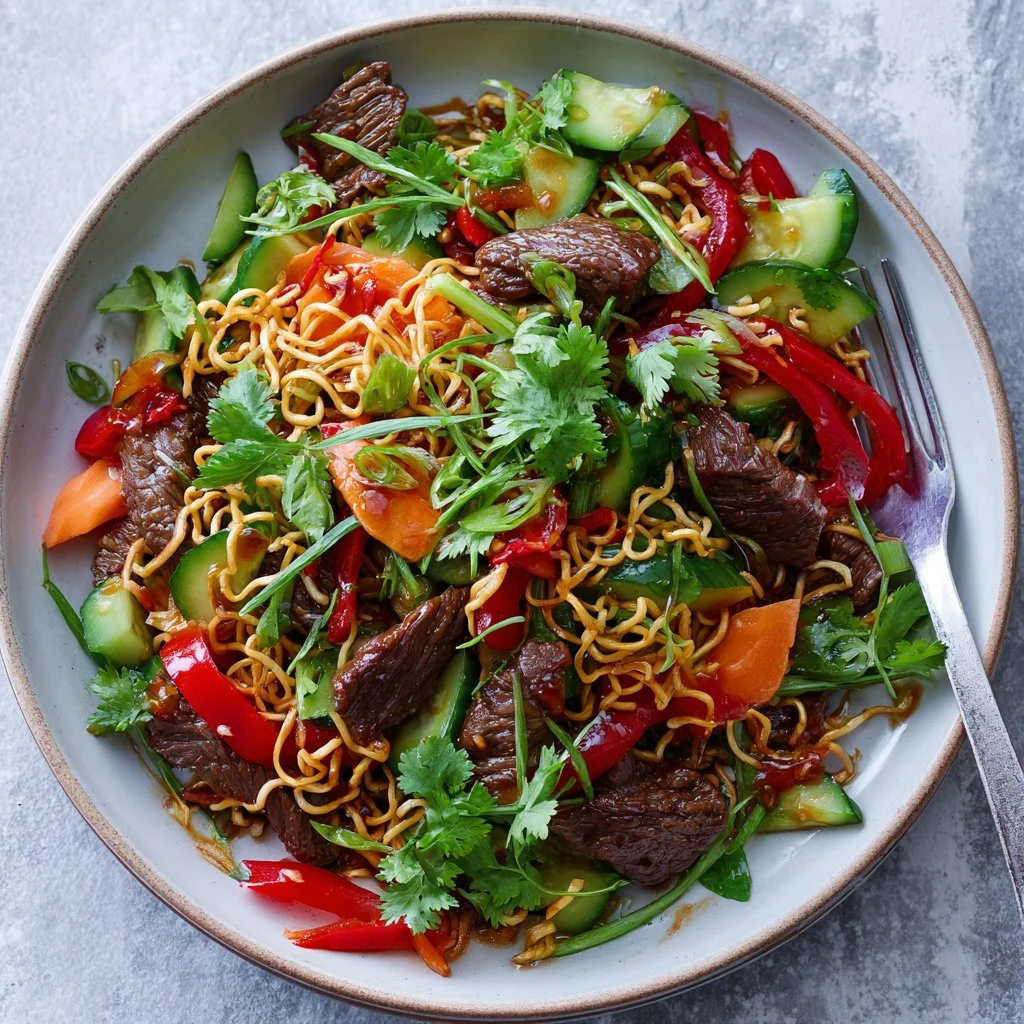 Crispy Chilli Beef Salad