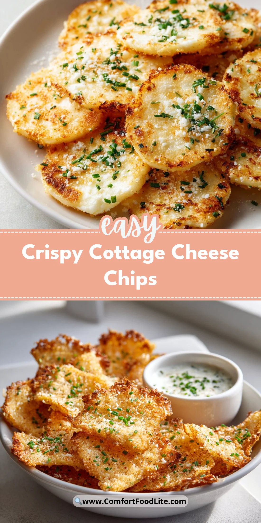 Crispy Cottage Cheese Chips