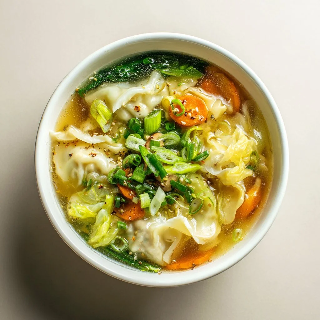 Deconstructed Wonton Soup