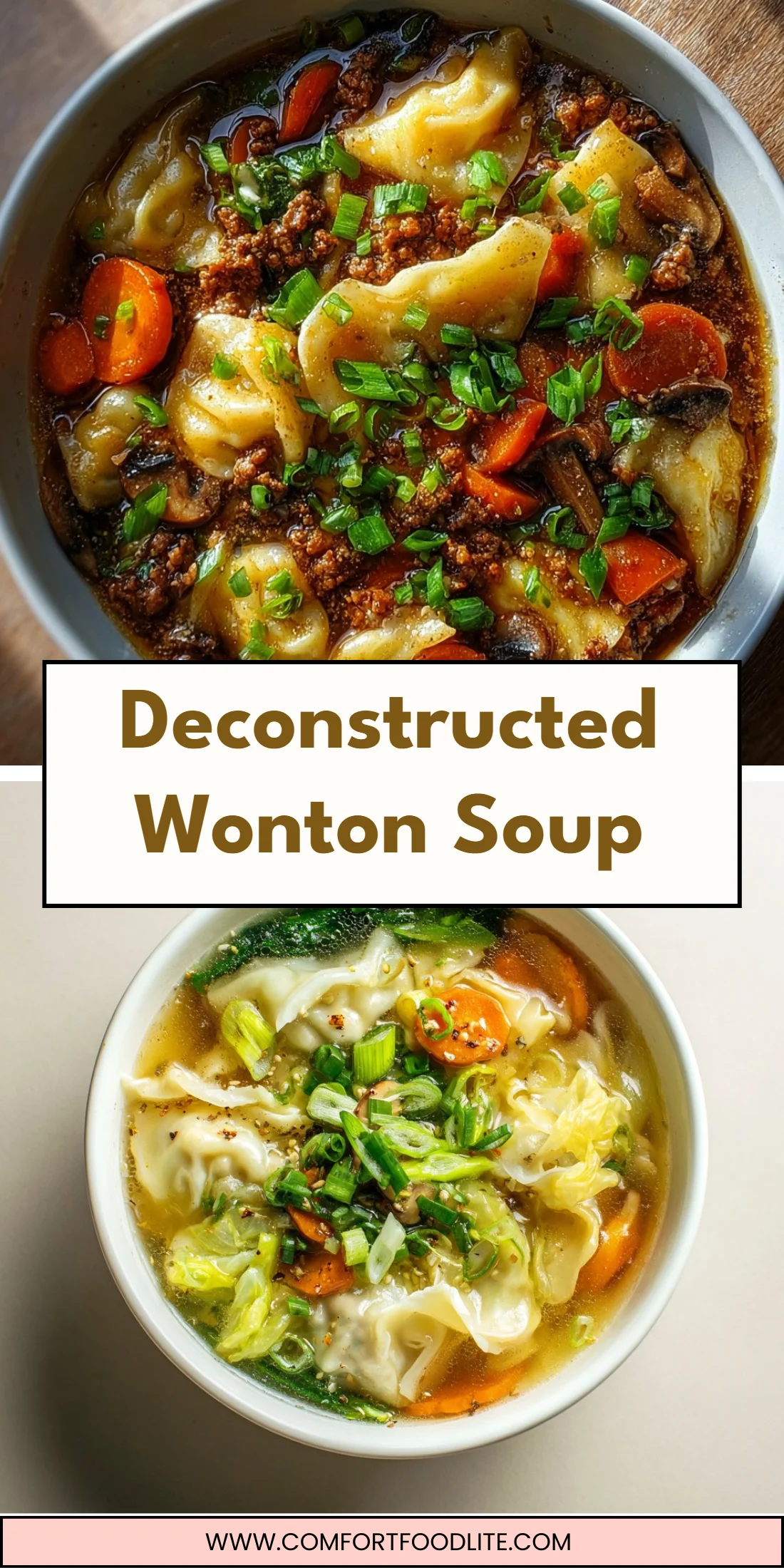 Deconstructed Wonton Soup