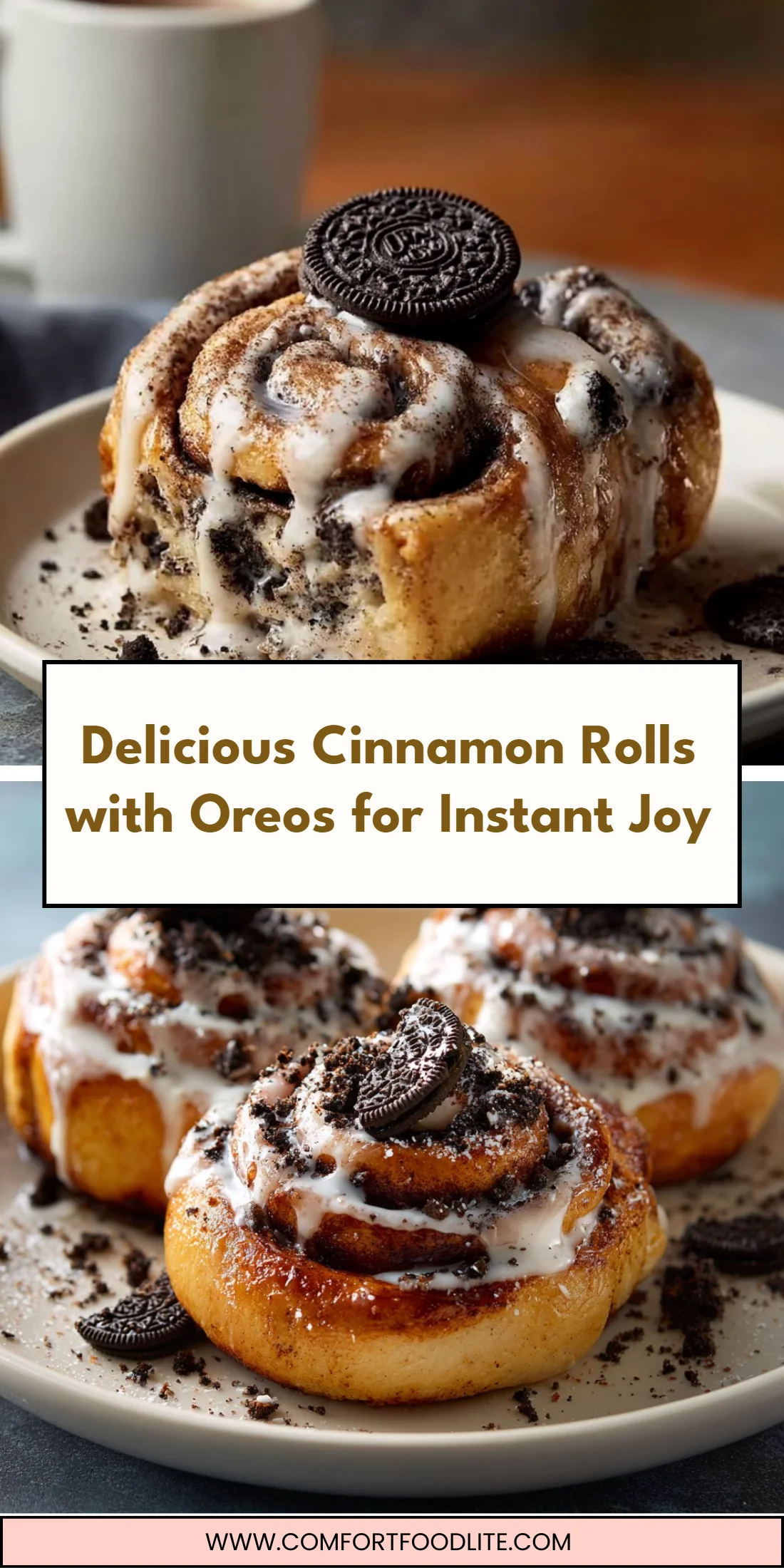 Delicious Cinnamon Rolls with Oreos for Instant Joy
