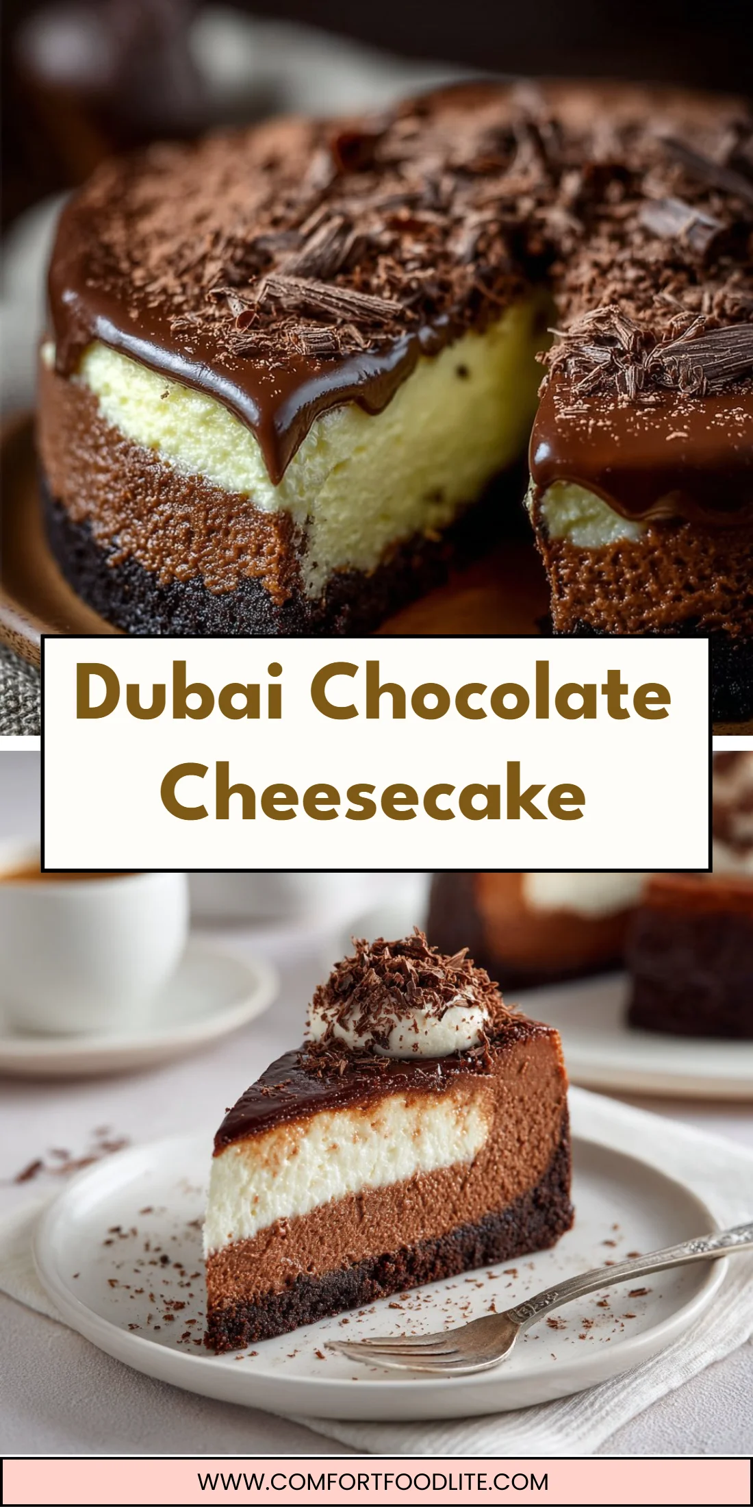 Dubai Chocolate Cheesecake