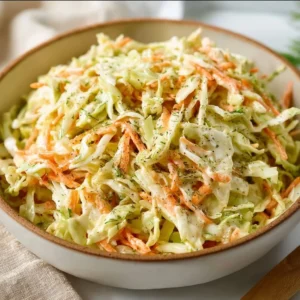 Fresh and colorful easy coleslaw made with cabbage and carrots