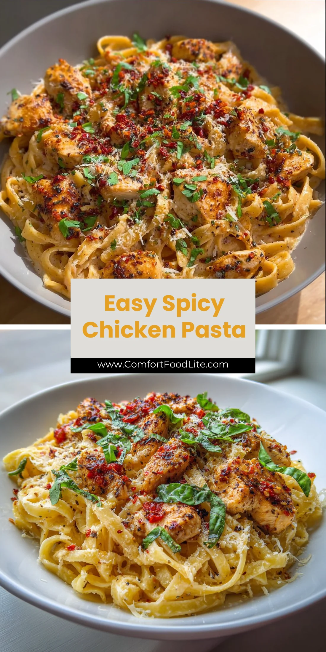 Easy Spicy Chicken Pasta