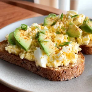 Creamy egg salad with cottage cheese, a healthy no mayo recipe.