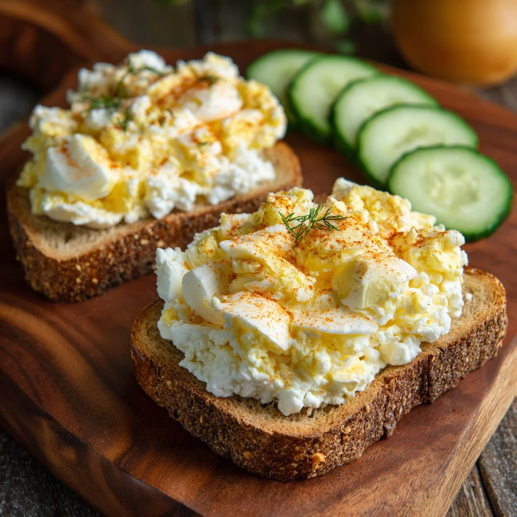 Egg Salad with Cottage Cheese - no mayo!