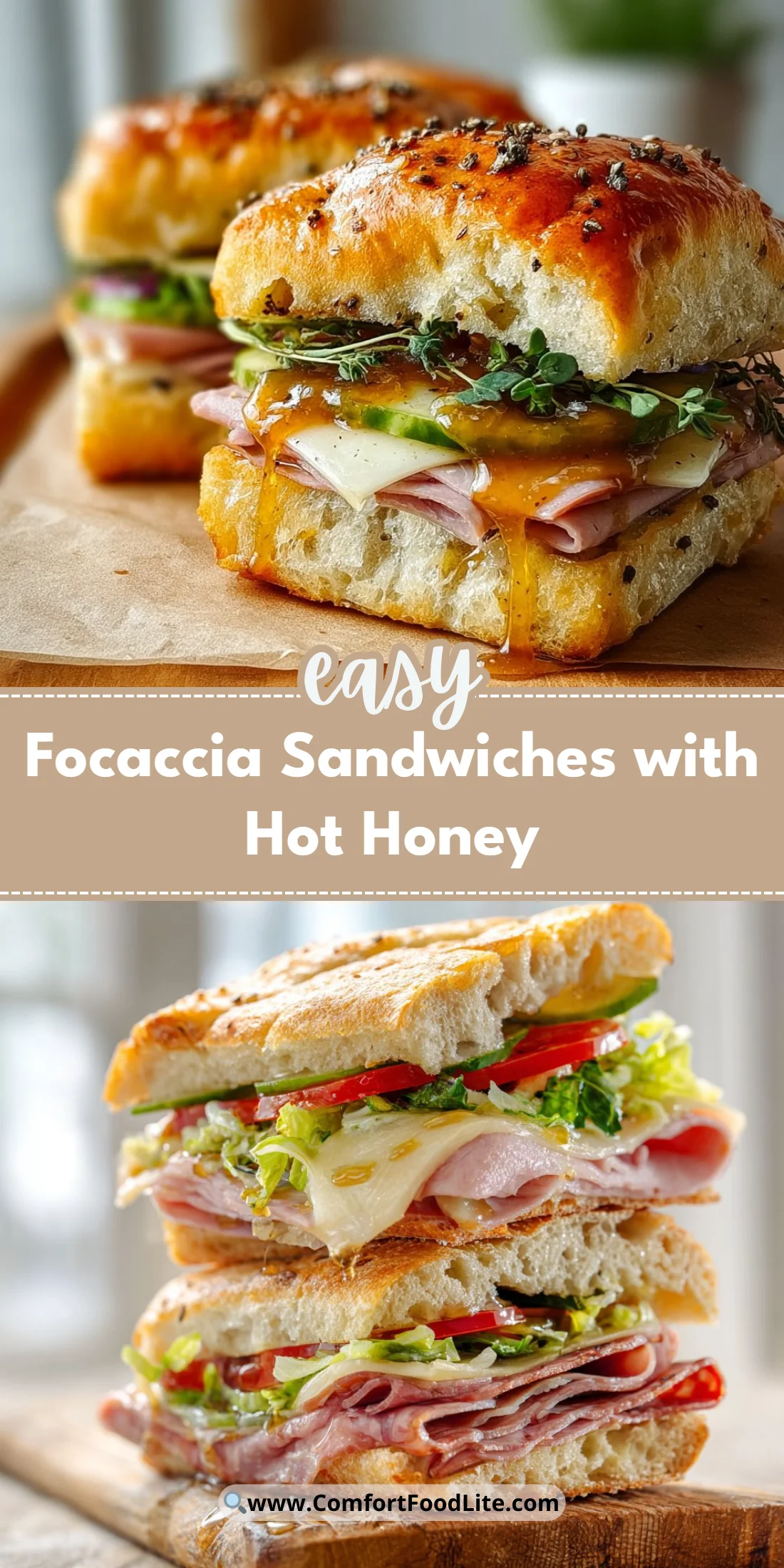 Focaccia Sandwiches with Hot Honey