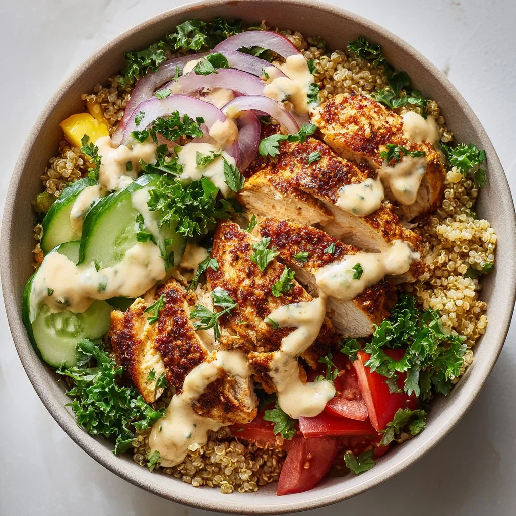 Healthy Chicken Shawarma Bowls