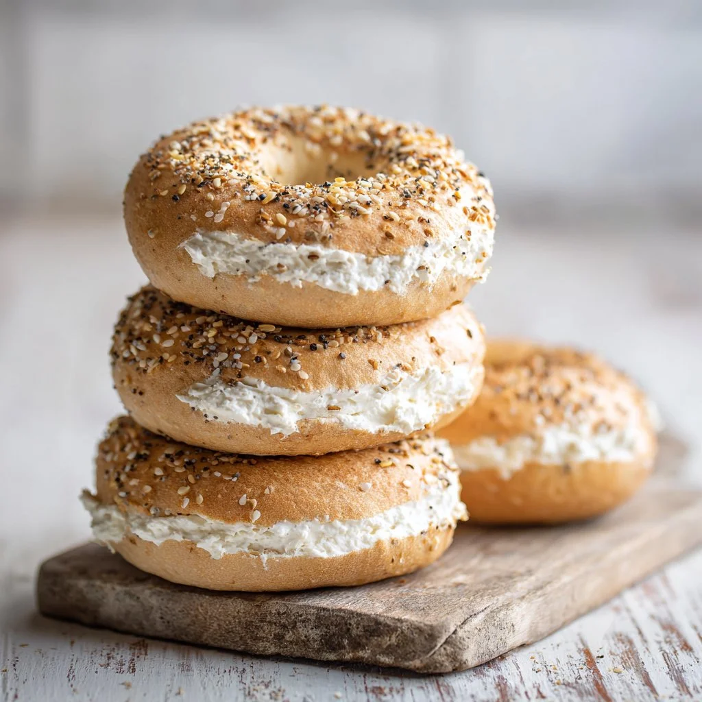 High Protein Cottage Cheese Bagels for a Healthy Snack!
