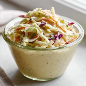 Homemade coleslaw dressing recipe with fresh ingredients