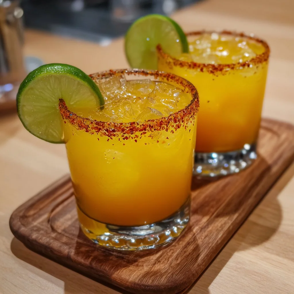 Hot Honey Spicy Mango Margarita