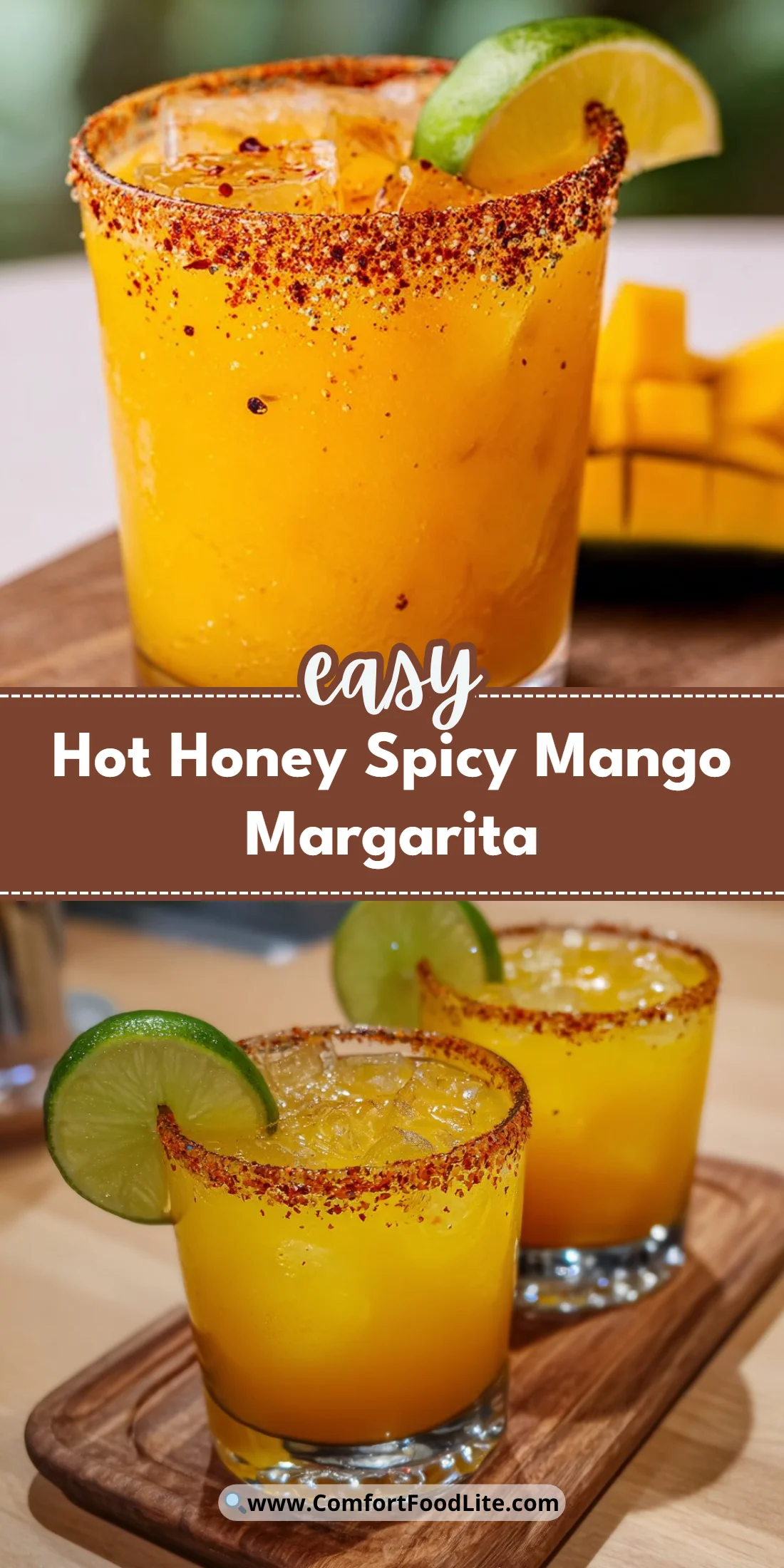 Hot Honey Spicy Mango Margarita
