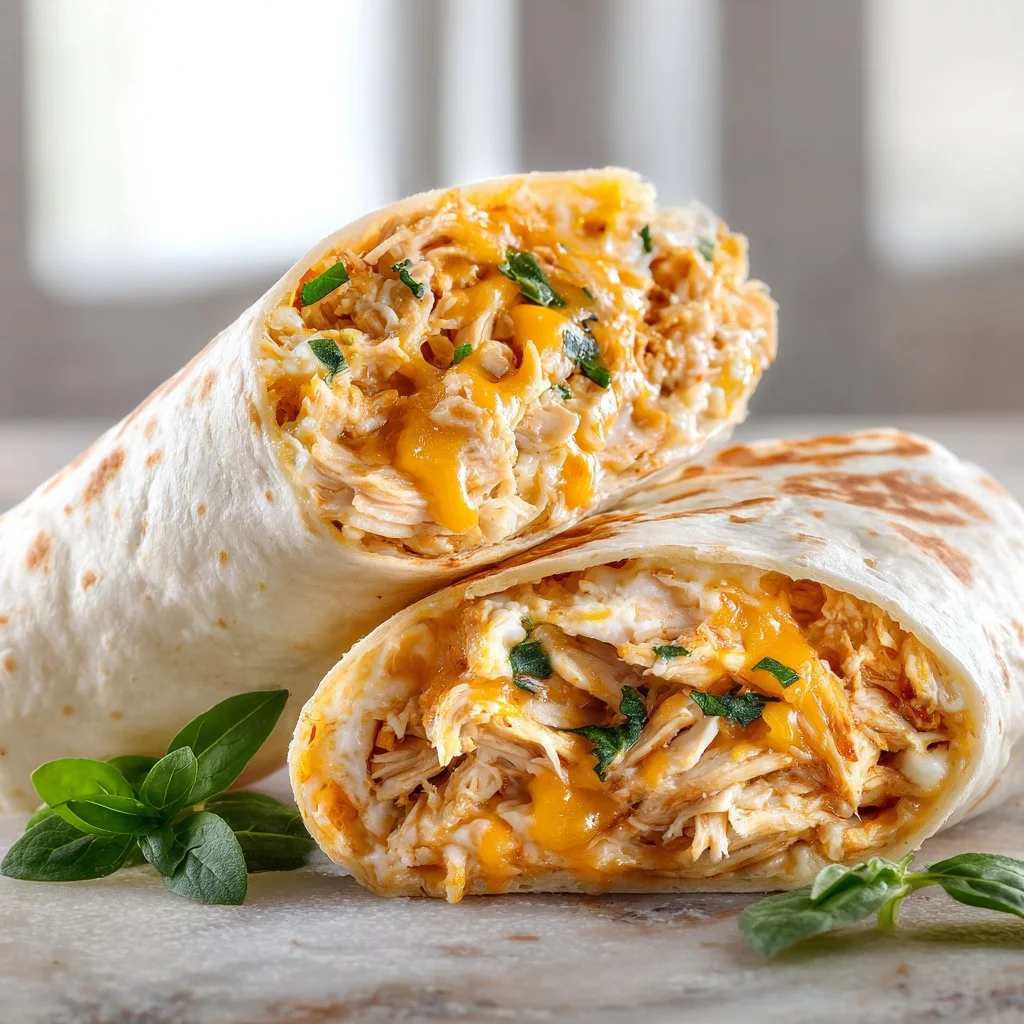 Irresistible Low Carb Cheesy Garlic Chicken Wraps in 20 Minutes