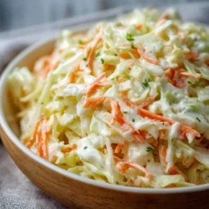 Delicious homemade KFC coleslaw copycat recipe served in a bowl